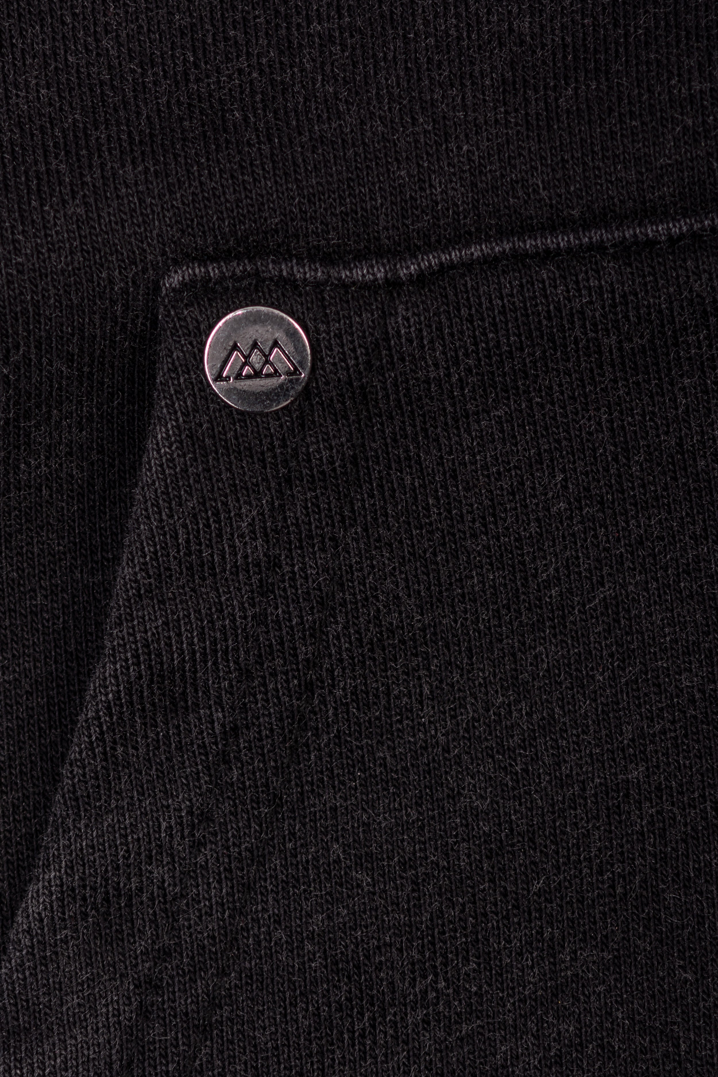 Arden Zipper Hoodie - Washed Black