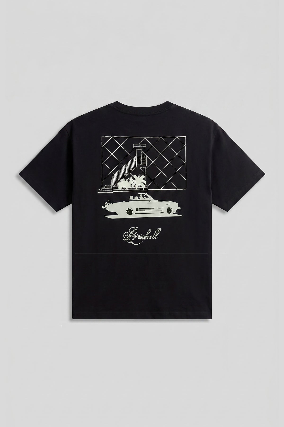 Brickell Boxy Tee - Jet Black