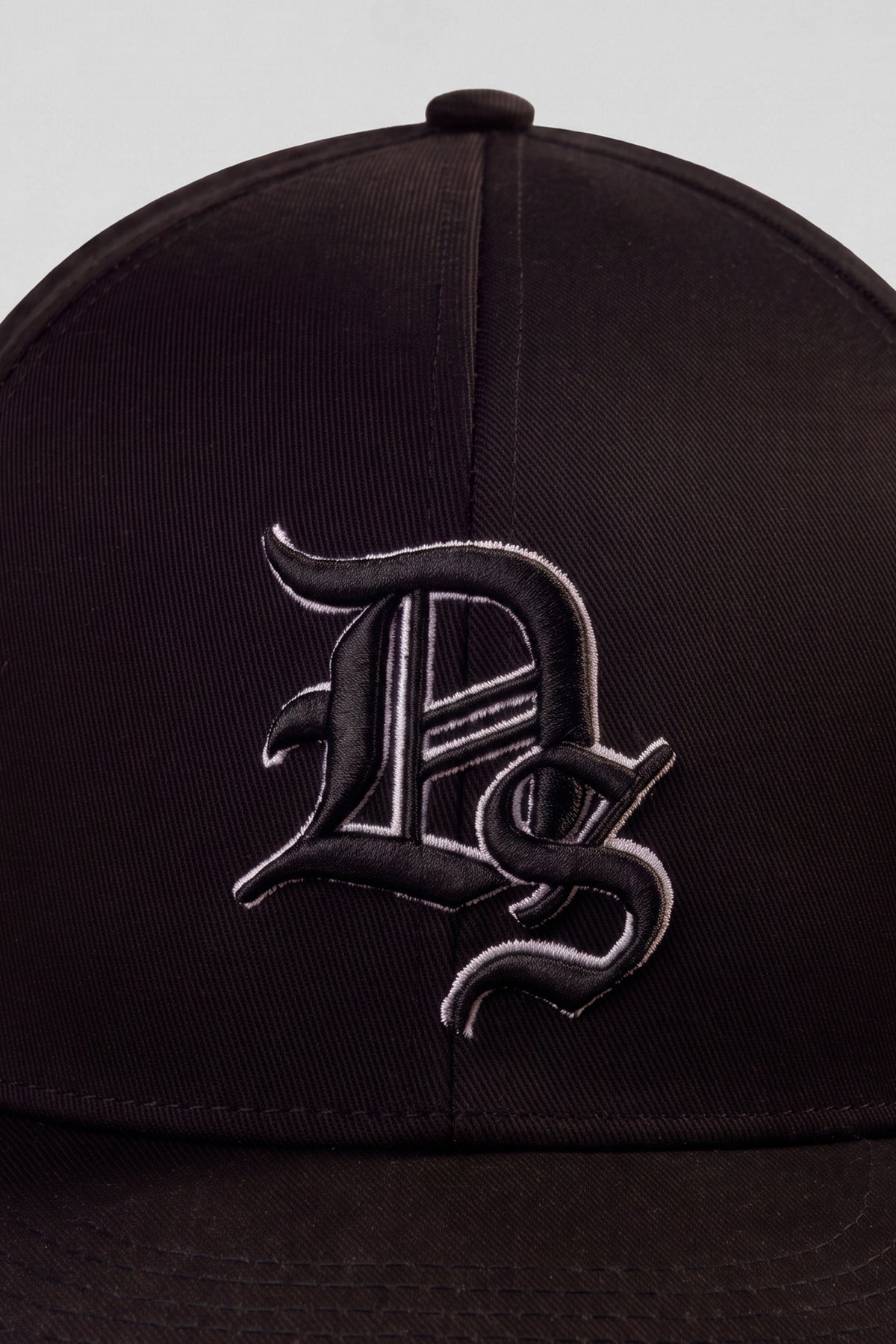 Fitted Baseball Cap - Jet Black