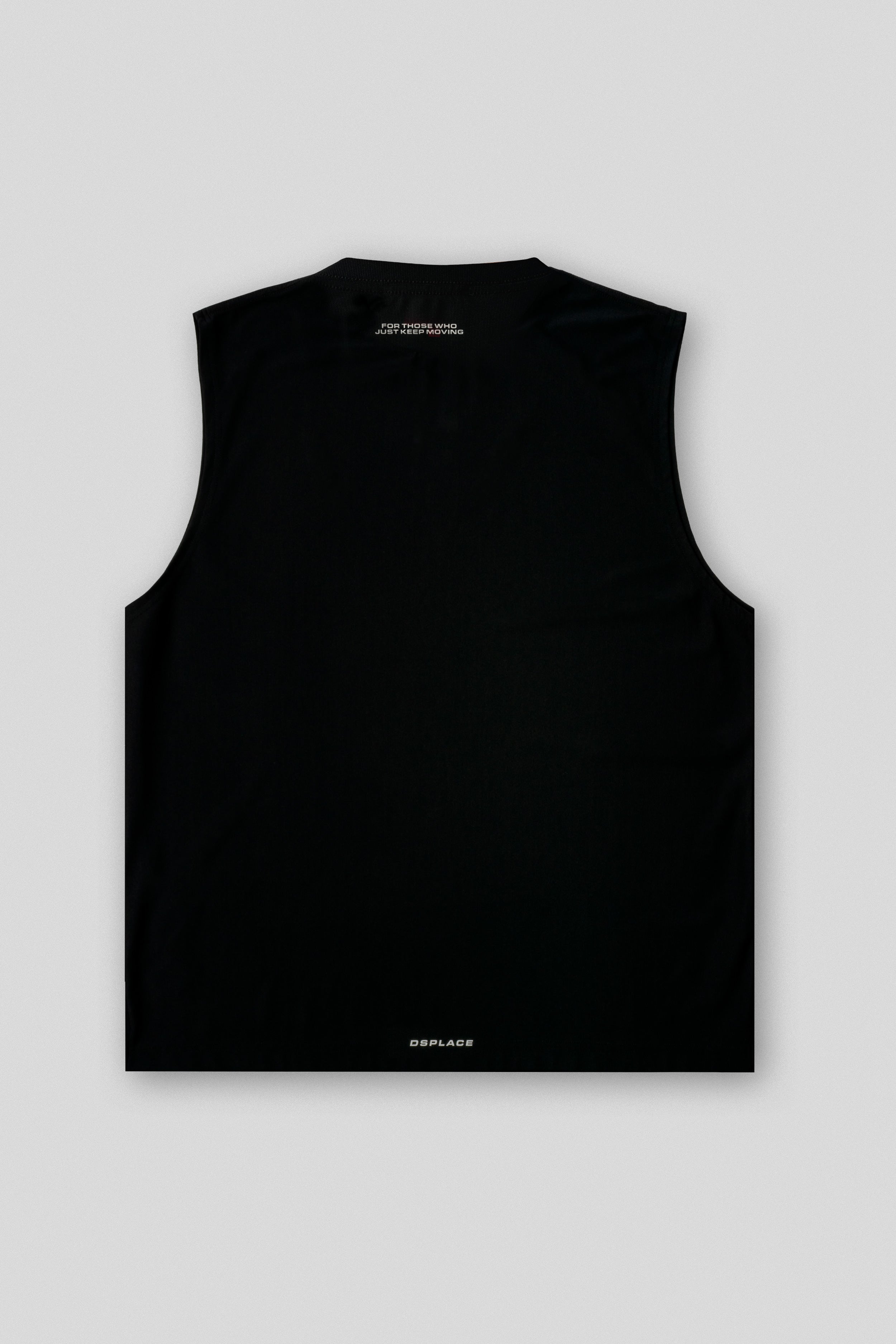 Racer Sleeveless Tank - Jet Black