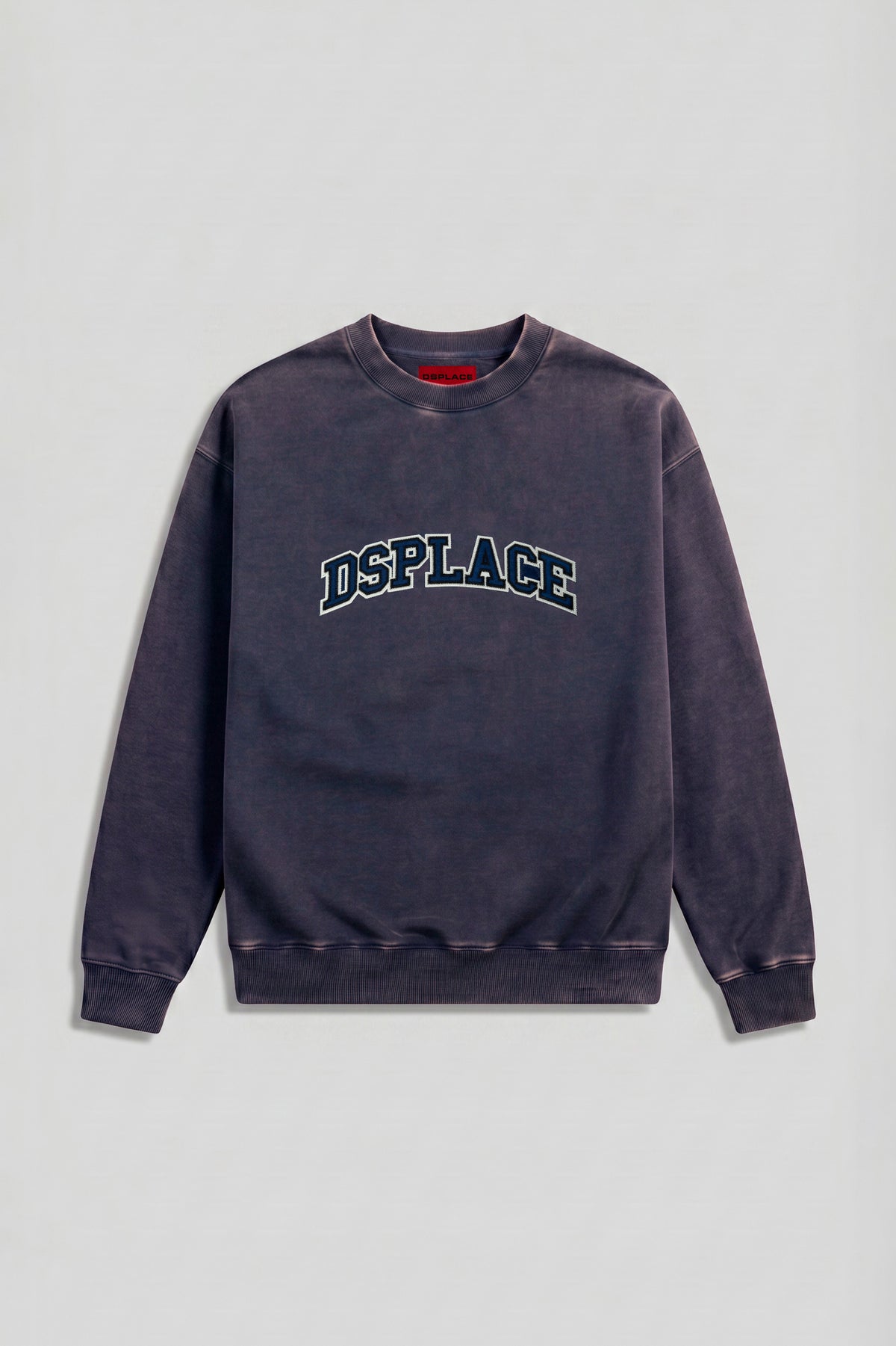 The Ajax Crewneck - Indigo Washed University Logo