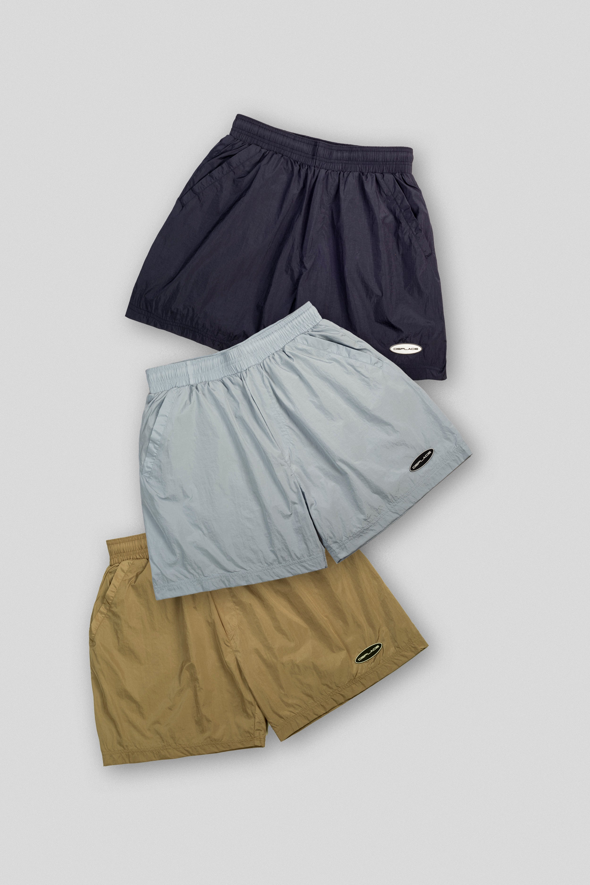 Parachute Nylon Shorts - Blue Lace