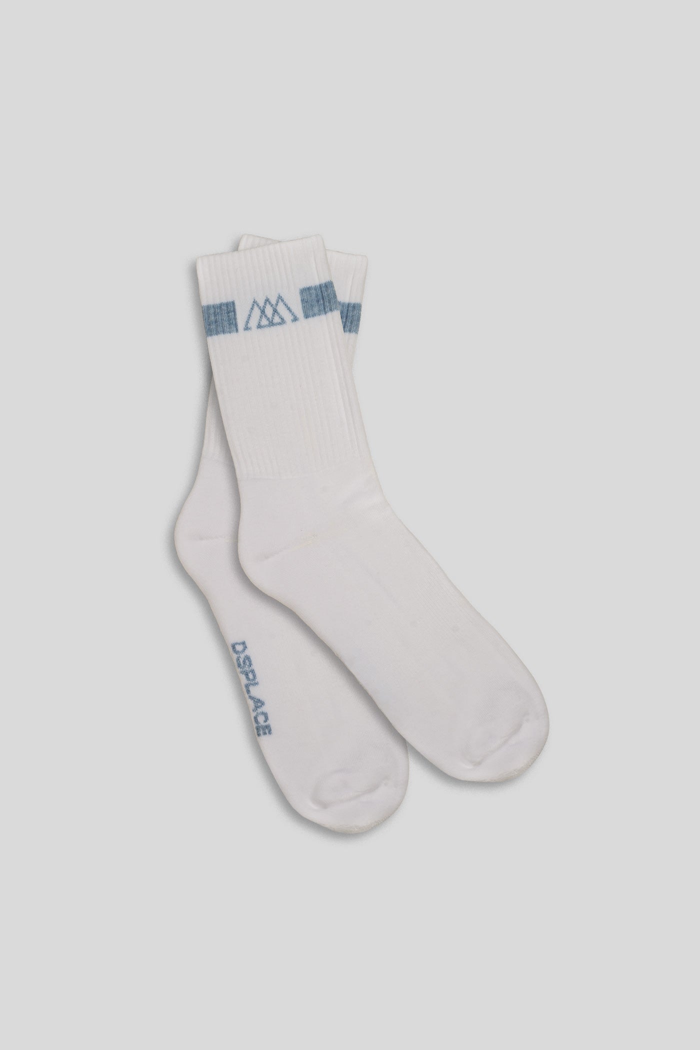 Racer Socks - White / Sky Blue