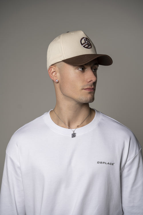 The DSP Cap - Light Cream & Brown