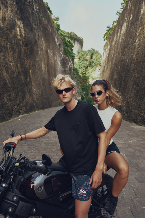 Chaos Logo Tee - Jet Black / Black