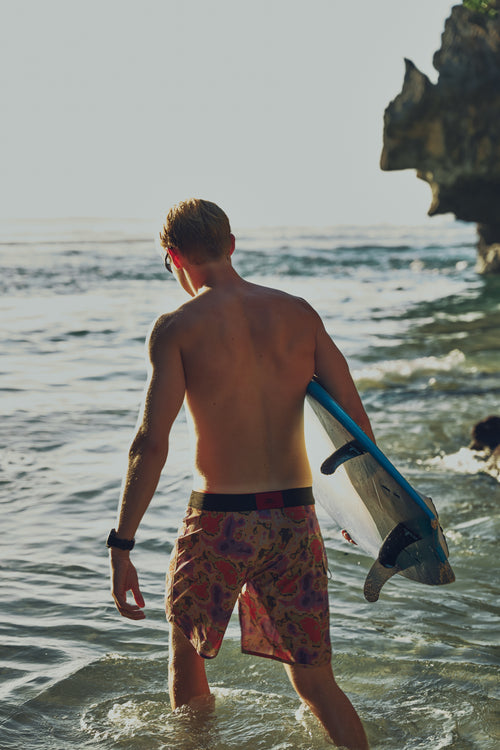 Rhode Board Shorts - Flames Red