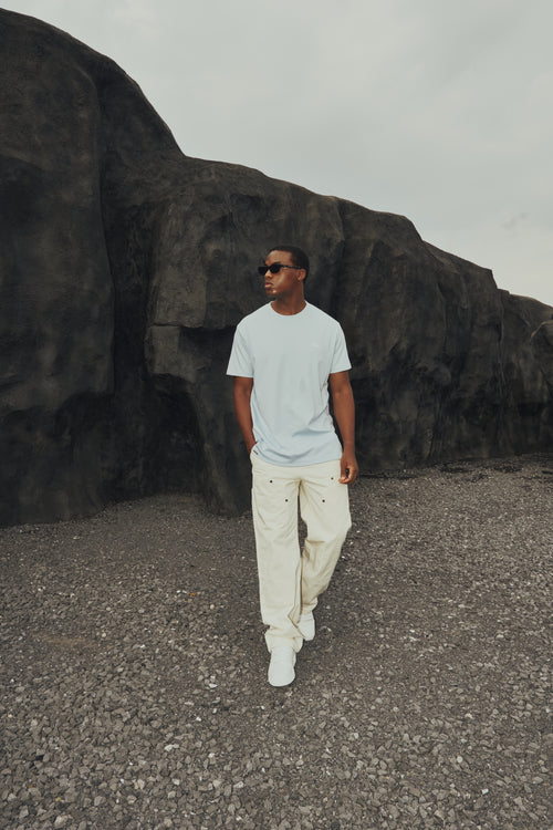 Chaos Logo Tee - Baby Blue