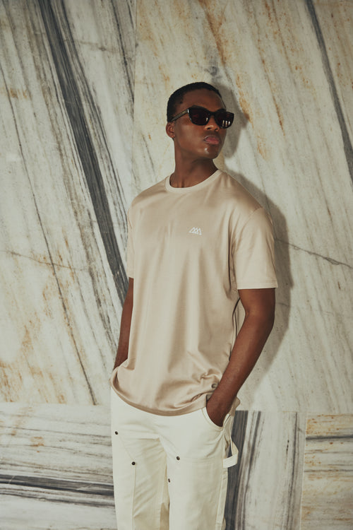 Chaos Logo Tee - Taupe
