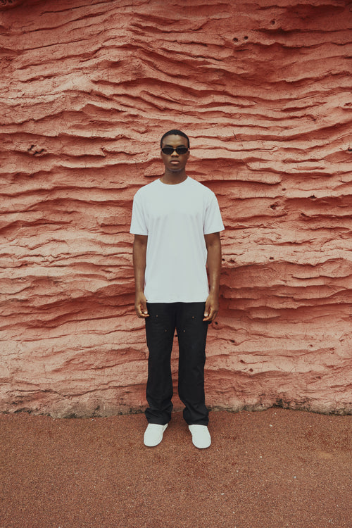 Chaos Logo Tee - Salt White / White