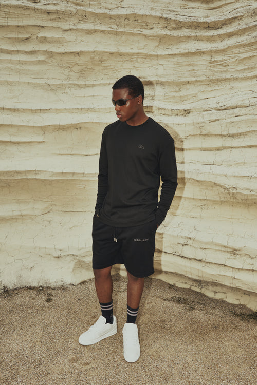 Nova Logo Tee - Jet Black / Black Logo