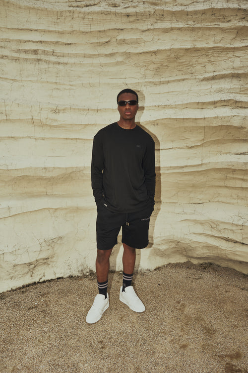 Nova Logo Tee - Jet Black / Black Logo
