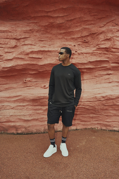 Nova Logo Tee - Jet Black / Black Logo
