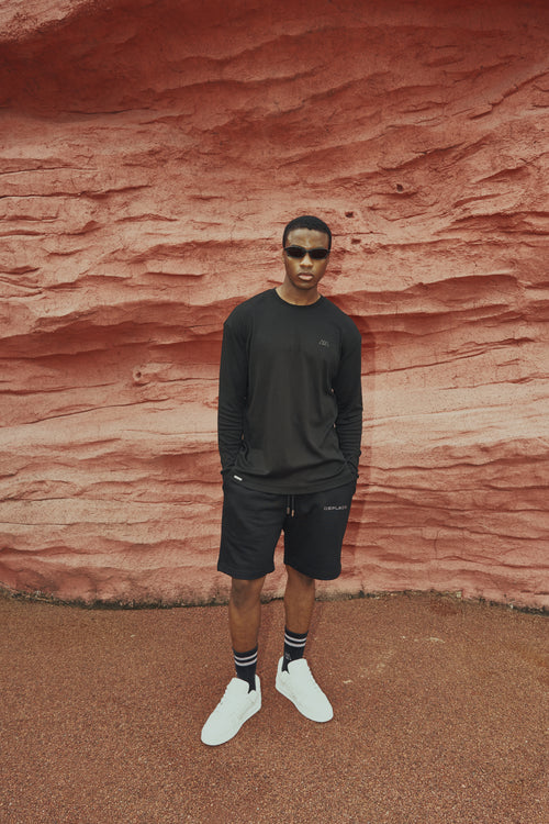 Nova Logo Tee - Jet Black / Black Logo
