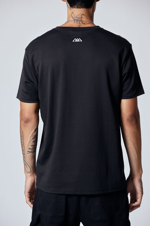 Chrome Tee - Jet Black