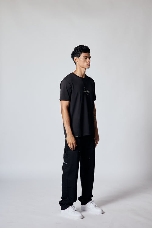 Chrome Tee - Jet Black