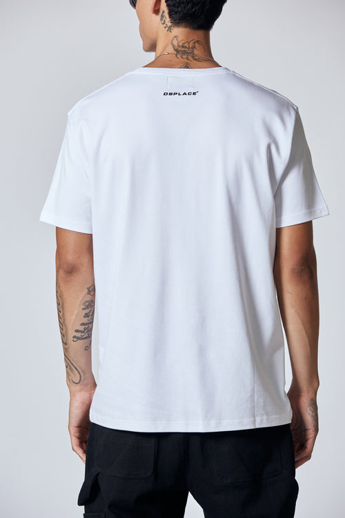 The Chaos Logo Tee - Salt White