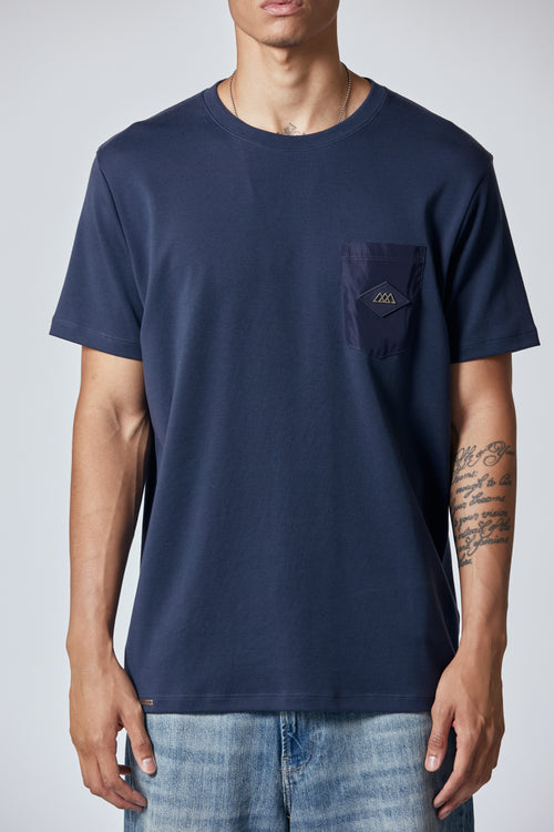 Chaos Pocket Tee - Ocean Navy