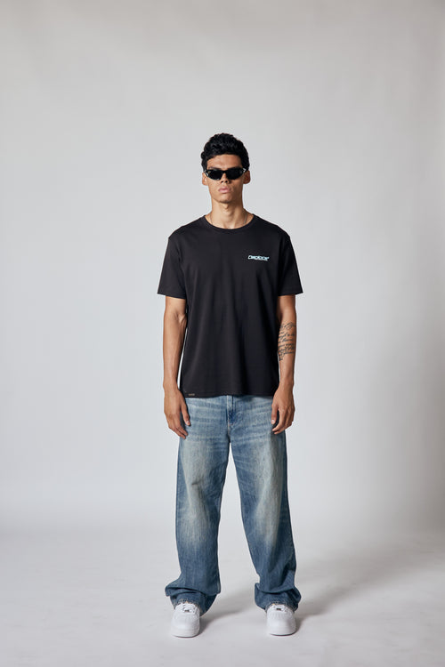 Metal Shark Tee - Jet Black