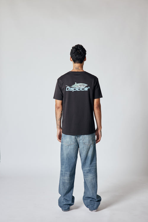 Metal Shark Tee - Jet Black