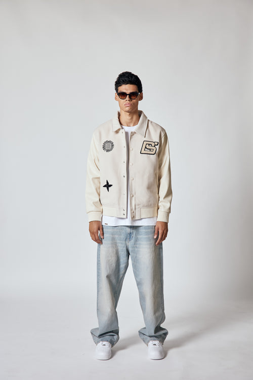 THE VARSITY JACKET - CREAM