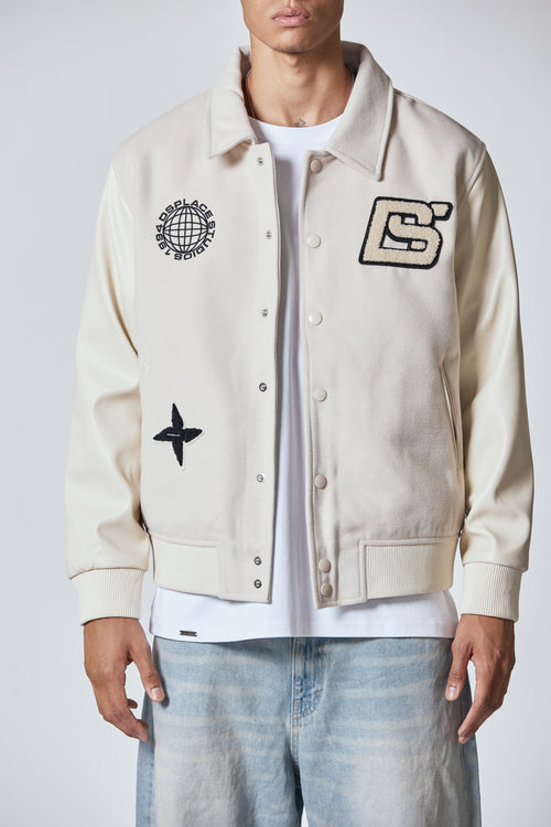 THE VARSITY JACKET - CREAM