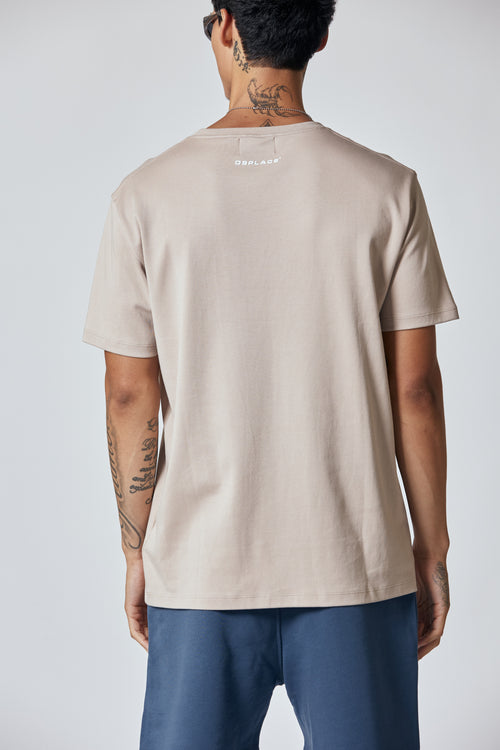 Chaos Logo Tee - Taupe