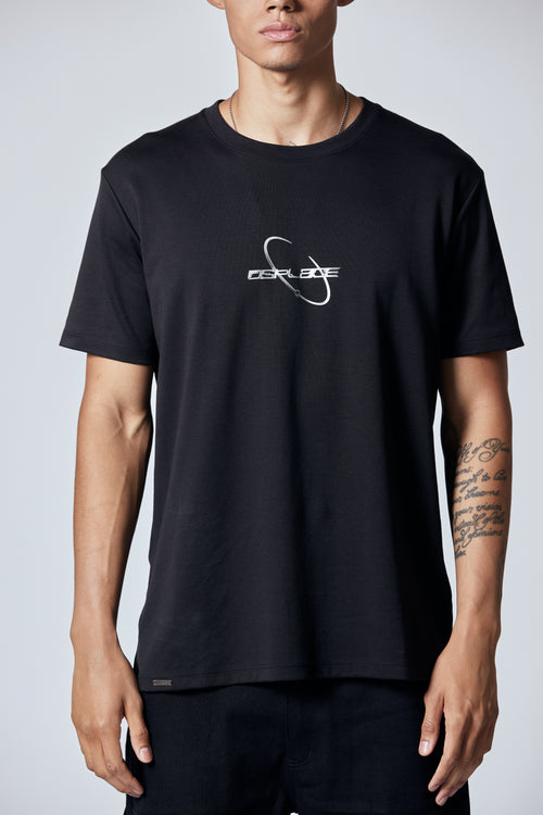 Chrome Tee - Jet Black