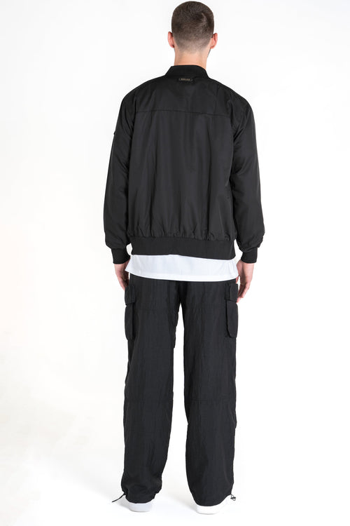 The Tyche Bomber Jacket - Jet Black