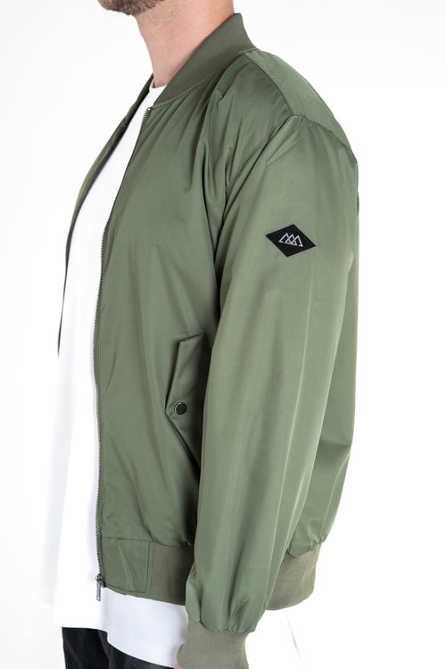 The Tyche Bomber Jacket - Olive Green