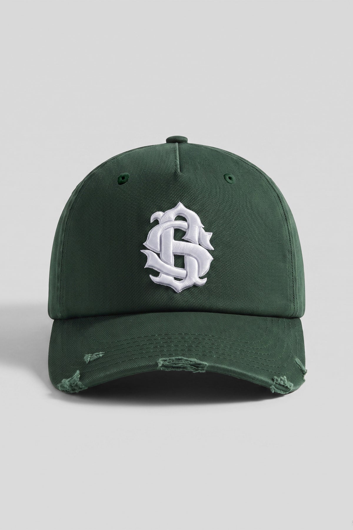 Distressed Cap - Forest Green
