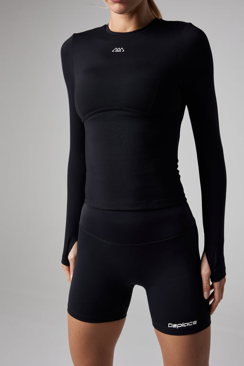 Sculpt Tee - Jet Black