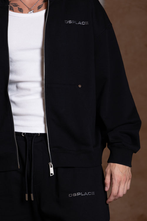 Arden Zipper Hoodie- Sparkle Logo