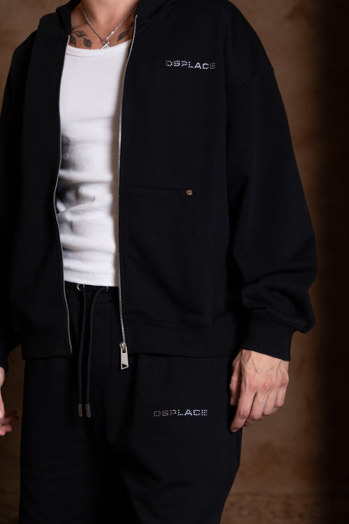 Arden Zipper Hoodie- Sparkle Logo