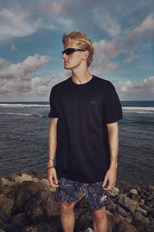 Chaos Logo Tee - Jet Black / Black