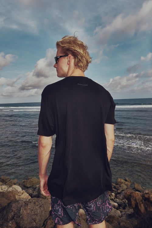 Chaos Logo Tee - Jet Black / Black
