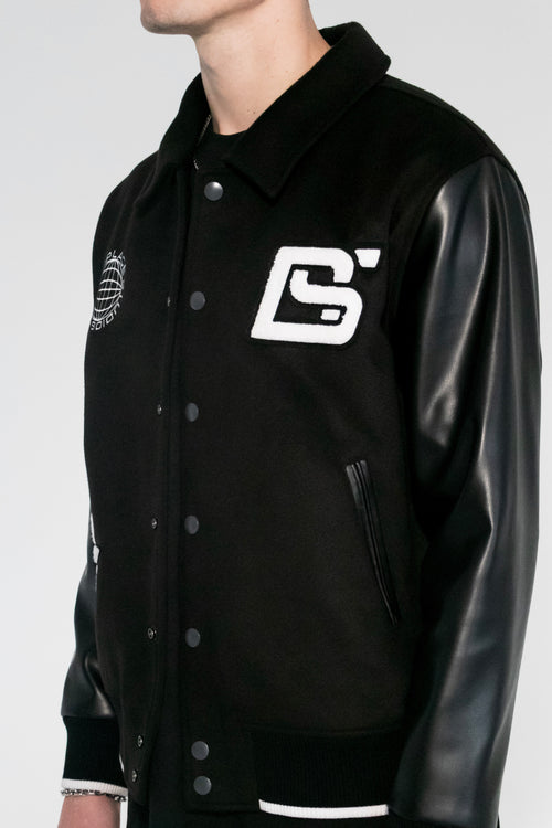 THE VARSITY JACKET - BLACK