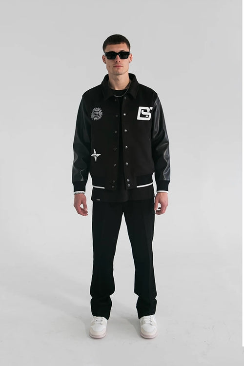 THE VARSITY JACKET - BLACK