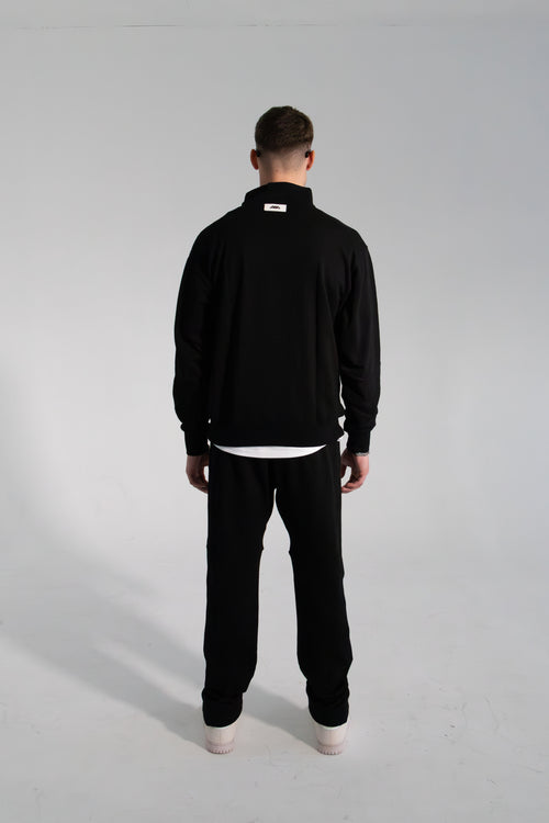 Half Zip Sweater - Jet Black