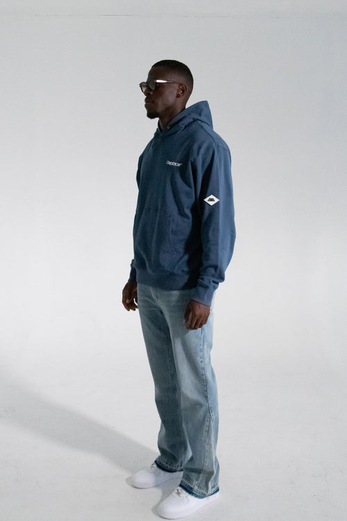 THE ESSENTIAL HOODIE - VINTAGE SAPHIRE