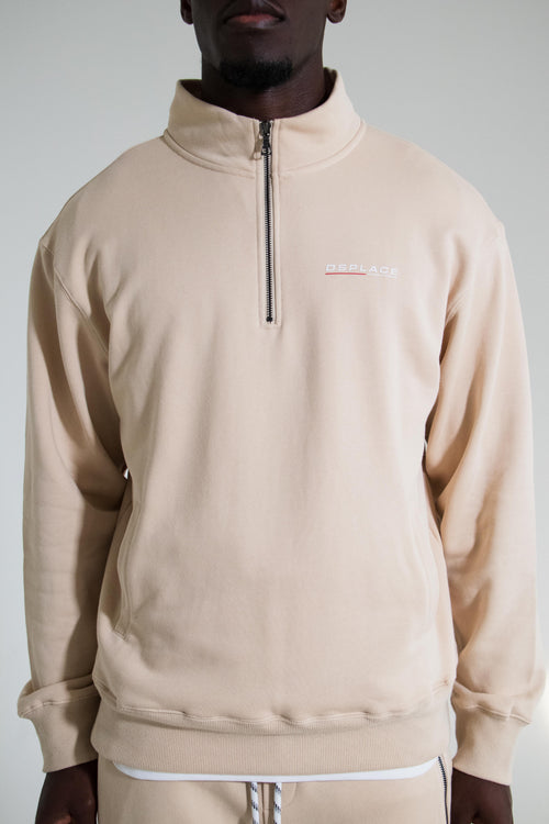 Half Zip Sweater - Oatmeal