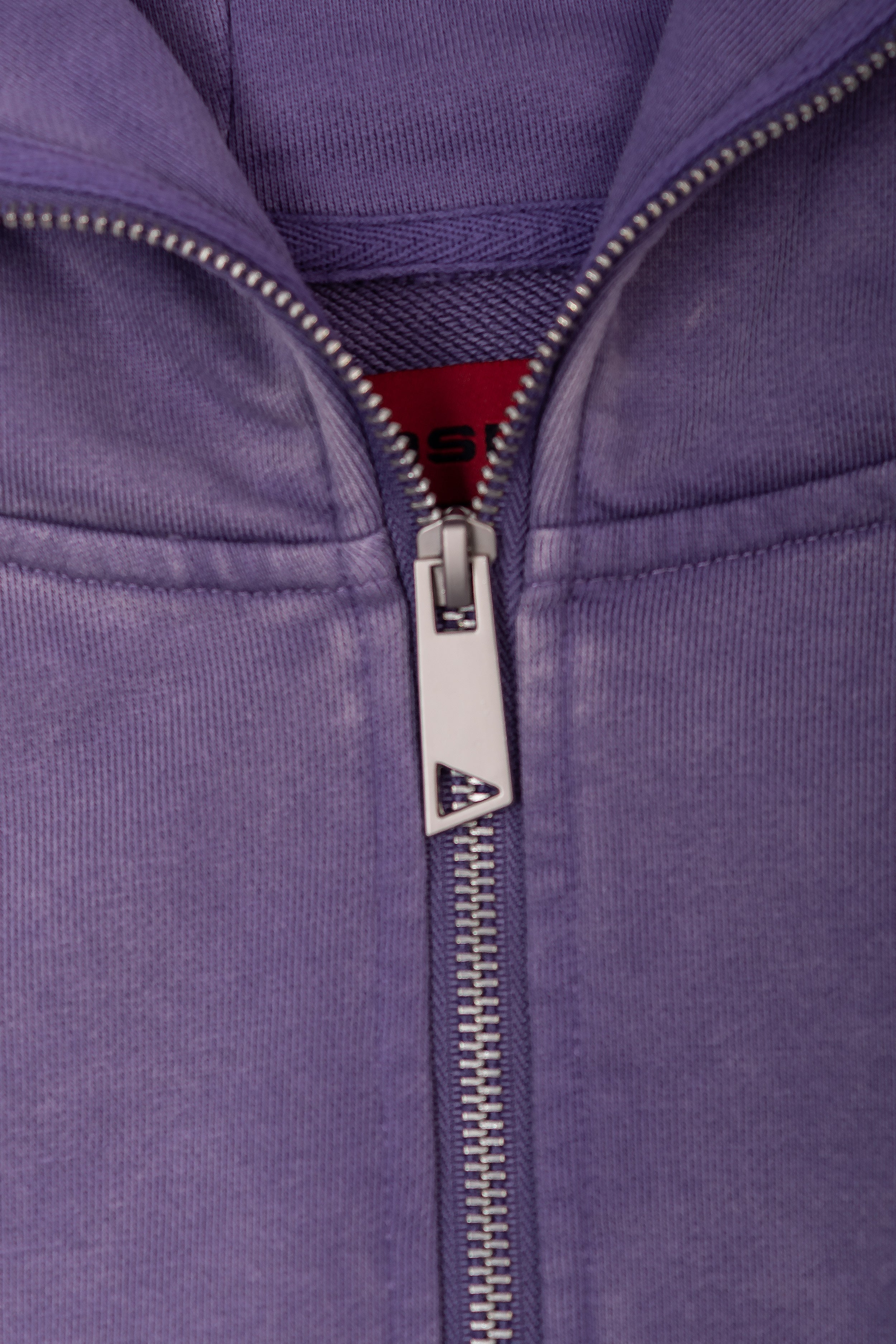 Zyra Cropped Zipper Hoodie - Washed Mauve