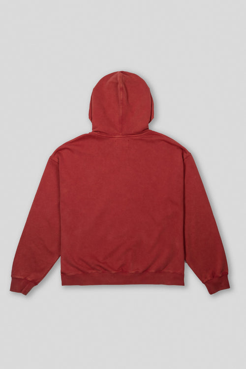 Arden Zipper Hoodie - Washed Ruby