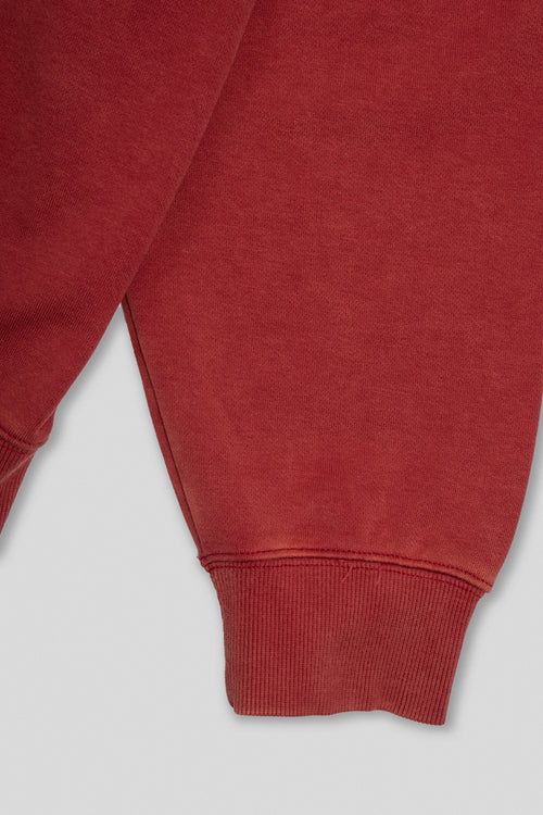 Arden Zipper Hoodie - Washed Ruby