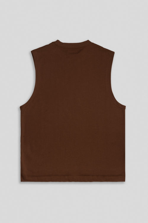 Sleeveless Tank - Russet Brown