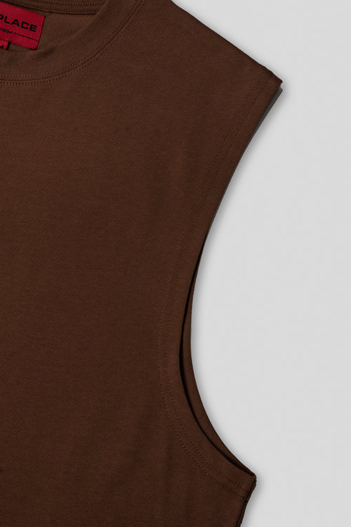 Sleeveless Tank - Russet Brown