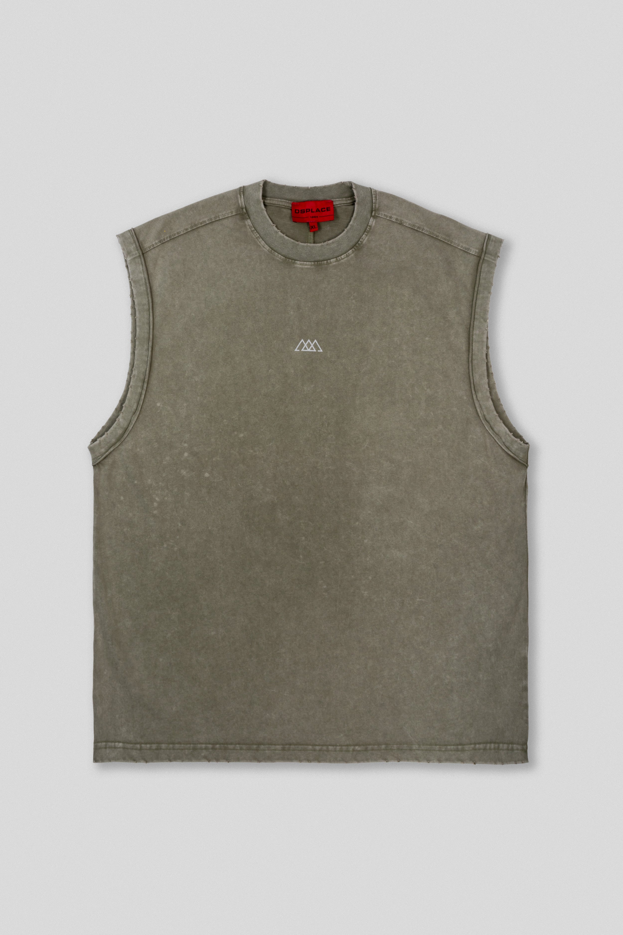 Sleeveless Tank - Laurel Green Washed