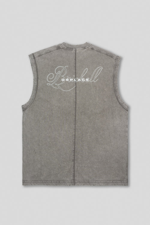Sleeveless Tank - Glacier Gray Washed
