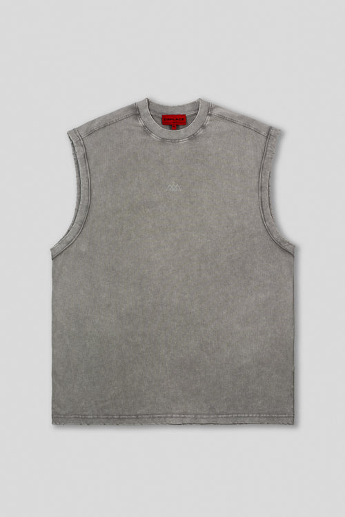 Sleeveless Tank - Glacier Gray Washed