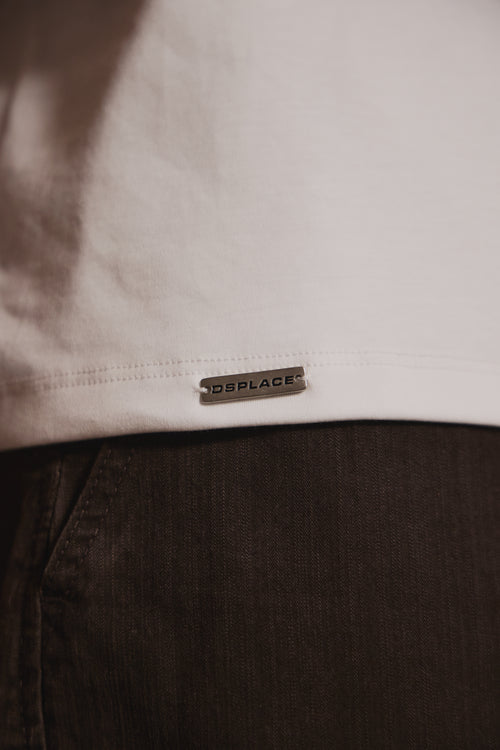 Chaos Logo Tee - Salt White / White