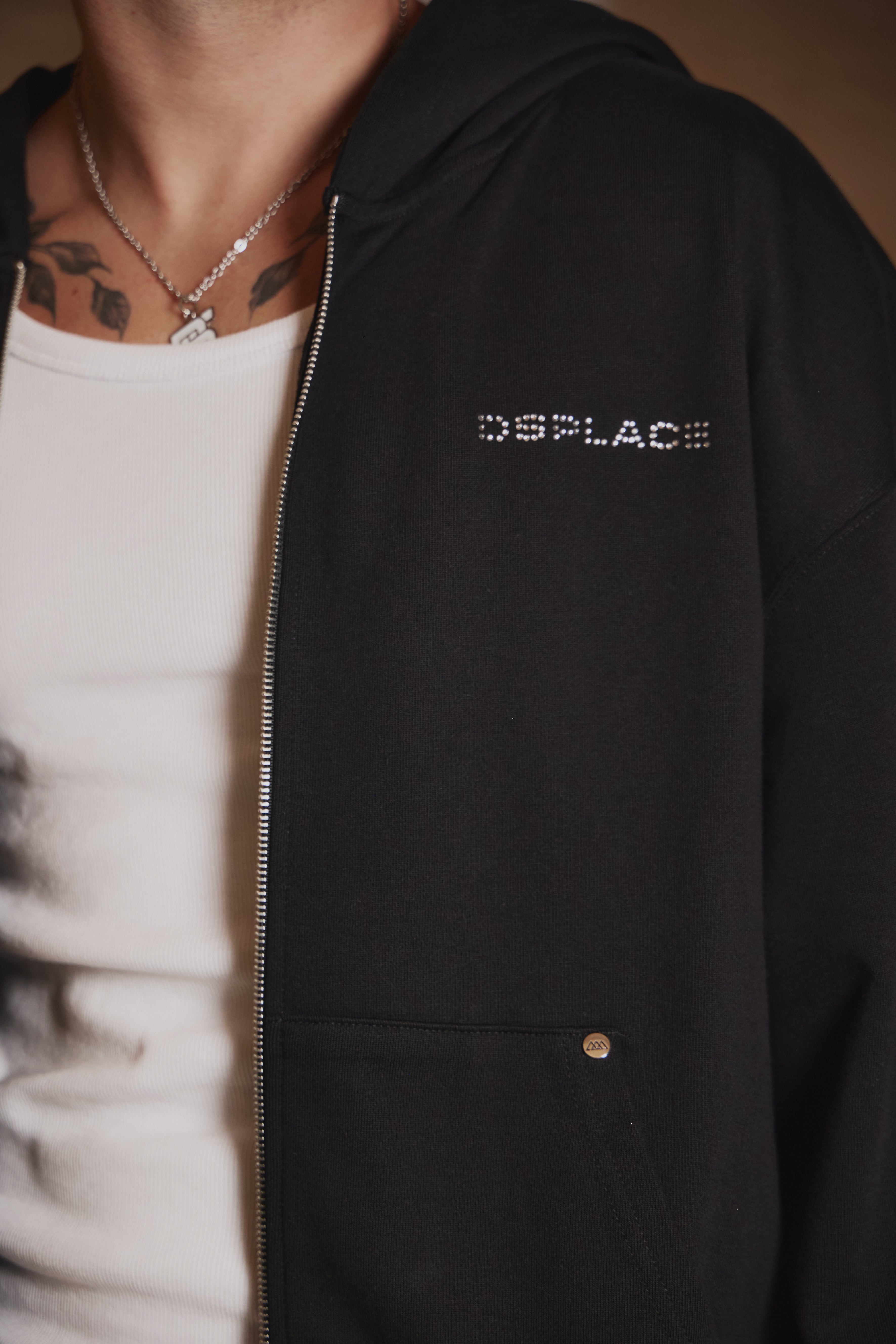 Arden Zipper Hoodie- Sparkle Logo
